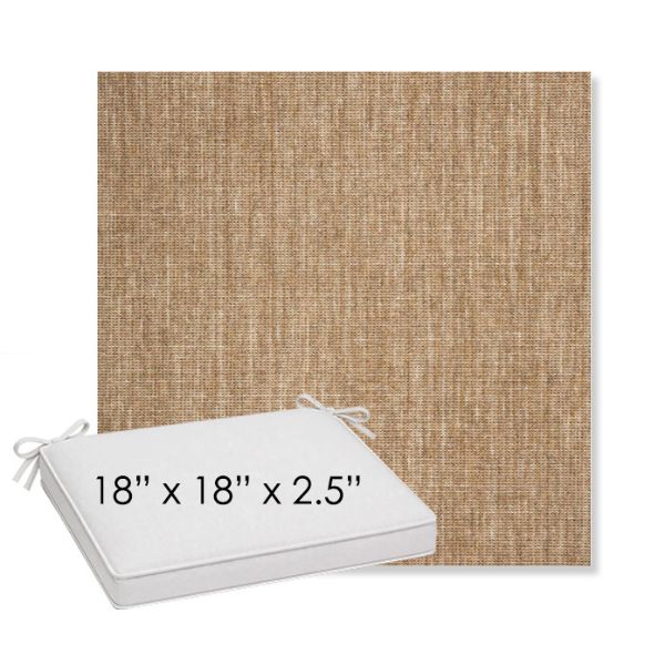 Picture of Crush Camel | Sunbrella® 18" x 18" x 2.5" Outdoor Dining Cushion
