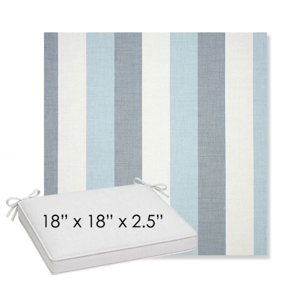 Picture of Direction Dew | Sunbrella® 18" x 18" x 2.5" Outdoor Dining Cushion