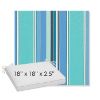 Picture of Dolce Oasis | Sunbrella® 18" x 18" x 2.5" Outdoor Dining Cushion