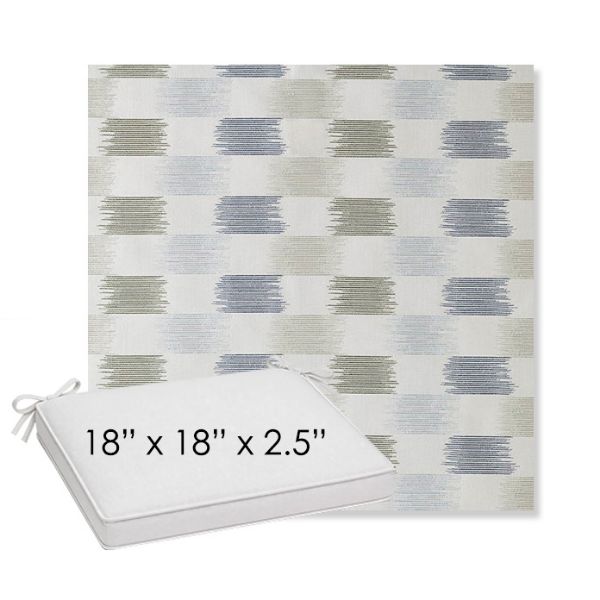 Picture of Dream Mist | Sunbrella® 18" x 18" x 2.5" Outdoor Dining Cushion