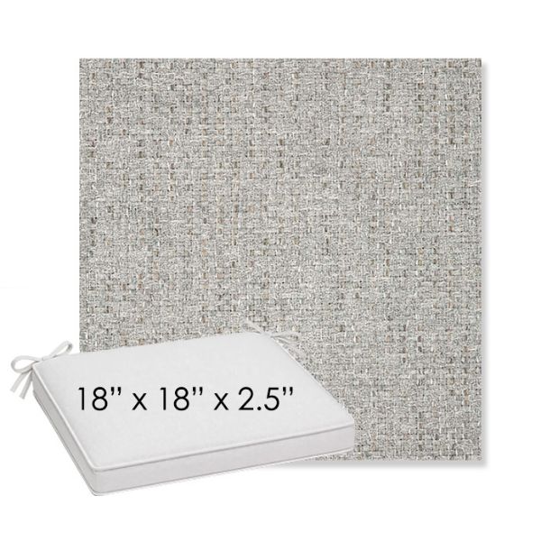 Picture of Dumont Dove | Sunbrella® 18" x 18" x 2.5" Outdoor Dining Cushion