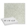 Picture of Etna Juniper | Sunbrella® 18" x 18" x 2.5" Outdoor Dining Cushion