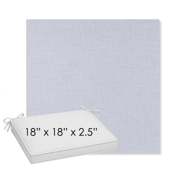 Picture of Exhale Sky | Sunbrella® 18" x 18" x 2.5" Outdoor Dining Cushion