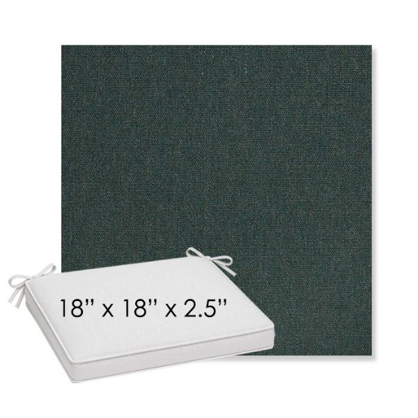 Picture of Heritage Alpine | Sunbrella® 18" x 18" x 2.5" Outdoor Dining Cushion