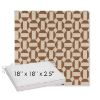 Picture of Hoopla Cold Brew | Sunbrella® 18" x 18" x 2.5" Outdoor Dining Cushion