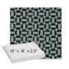 Picture of Hoopla Plume | Sunbrella® 18" x 18" x 2.5" Outdoor Dining Cushion