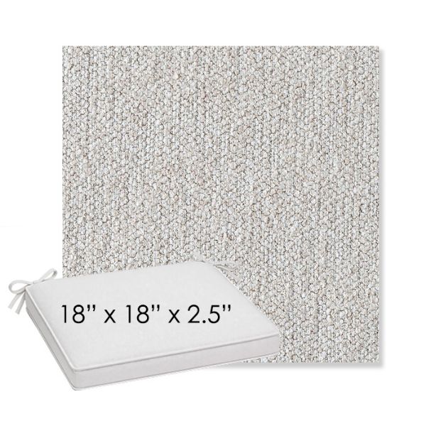 Picture of Improve Stucco | Sunbrella® 18" x 18" x 2.5" Outdoor Dining Cushion