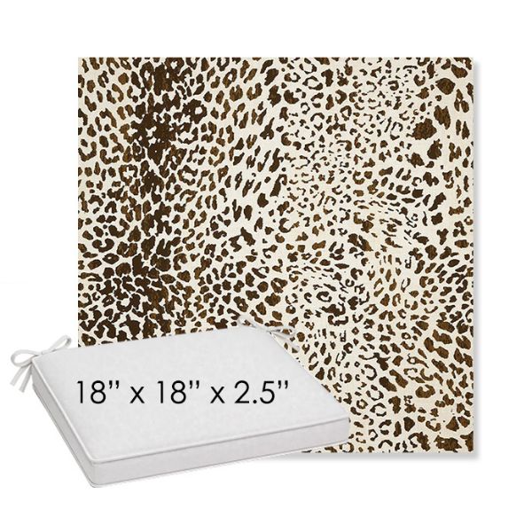 Picture of Instinct Espresso | Sunbrella® 18" x 18" x 2.5" Outdoor Dining Cushion