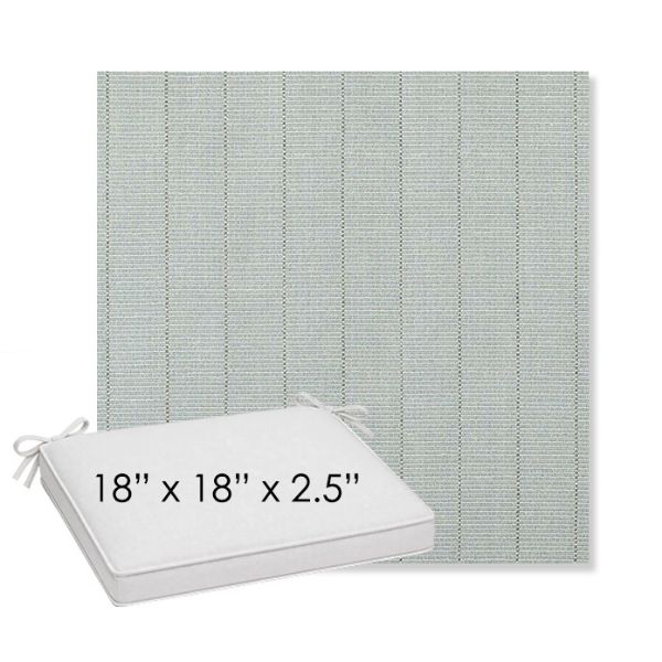 Picture of Kaia Mist | Sunbrella® 18" x 18" x 2.5" Outdoor Dining Cushion