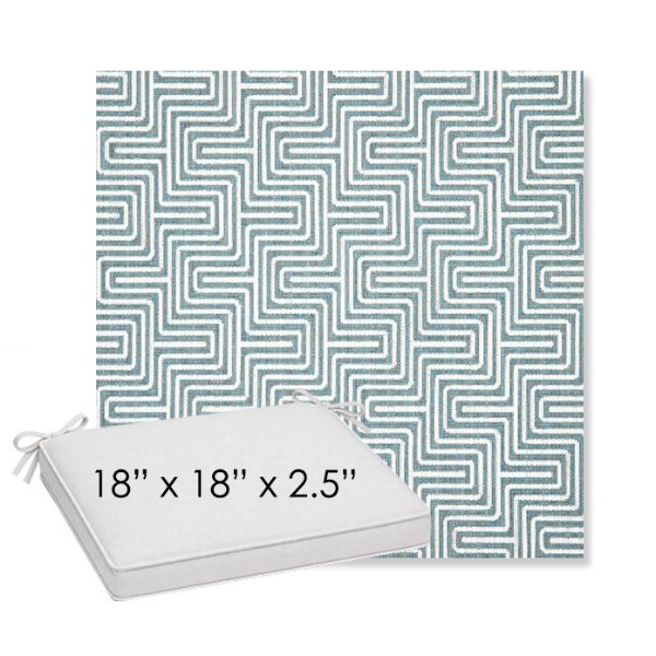 Picture of Key Figure Twilight | Sunbrella® 18" x 18" x 2.5" Outdoor Dining Cushion
