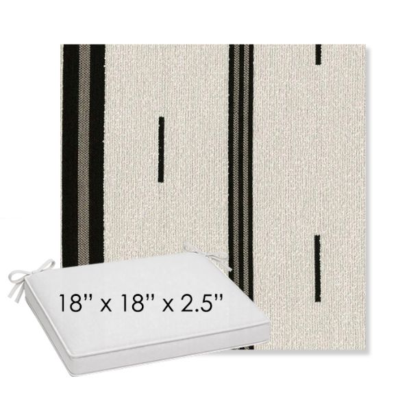 Picture of Khaima Fonio | Sunbrella® 18" x 18" x 2.5" Outdoor Dining Cushion