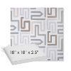 Picture of Labyrinth Cloud | Sunbrella® 18" x 18" x 2.5" Outdoor Dining Cushion