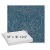 Picture of Leaf Structure Lagoon | Sunbrella® 18" x 18" x 2.5" Outdoor Dining Cushion
