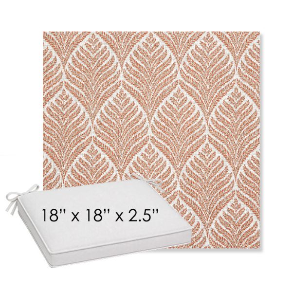 Picture of Linnaeus Clay | Sunbrella® 18" x 18" x 2.5" Outdoor Dining Cushion