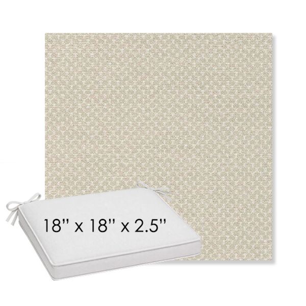 Picture of Litchfield Sage | Sunbrella® 18" x 18" x 2.5" Outdoor Dining Cushion
