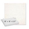 Picture of Litchfield Snow | Sunbrella® 18" x 18" x 2.5" Outdoor Dining Cushion