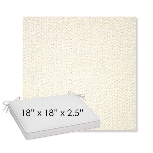 Picture of Margo Snow | Sunbrella® 18" x 18" x 2.5" Outdoor Dining Cushion