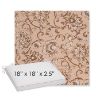 Picture of Martha Floral Dogwood | Sunbrella® 18" x 18" x 2.5" Outdoor Dining Cushion