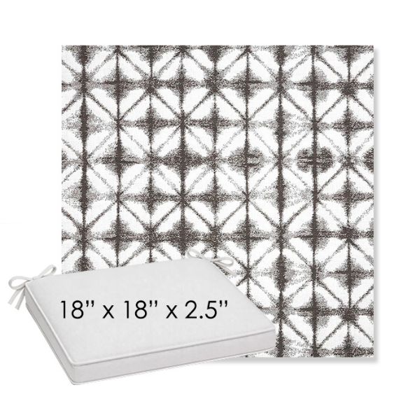 Picture of Midori Stone | Sunbrella® 18" x 18" x 2.5" Outdoor Dining Cushion