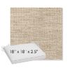 Picture of Momento Parchment | Sunbrella® 18" x 18" x 2.5" Outdoor Dining Cushion