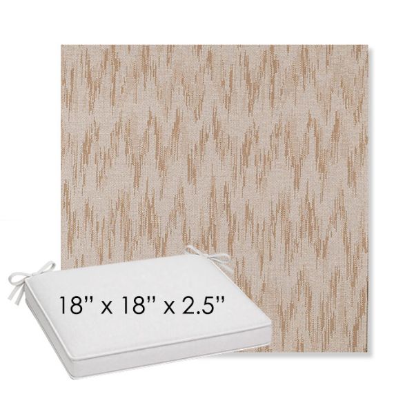 Picture of Mountains Sand | Sunbrella® 18" x 18" x 2.5" Outdoor Dining Cushion