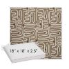Picture of Nema Pampas | Sunbrella® 18" x 18" x 2.5" Outdoor Dining Cushion