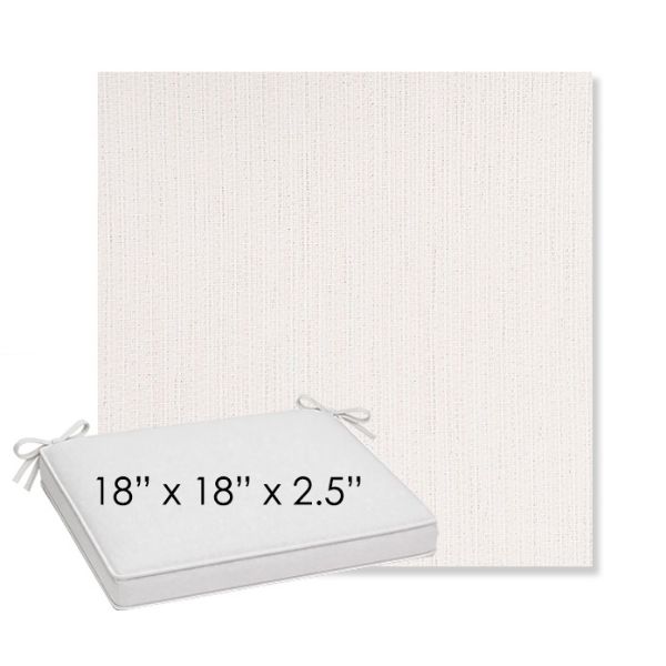 Picture of Nova Parchment | Sunbrella® 18" x 18" x 2.5" Outdoor Dining Cushion
