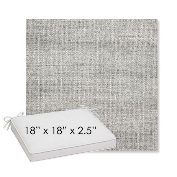 Picture of Piazza Pebble | Sunbrella® 18" x 18" x 2.5" Outdoor Dining Cushion