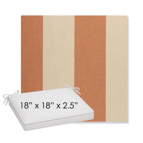Picture of Rothko Lobster Roll | Sunbrella® 18" x 18" x 2.5" Outdoor Dining Cushion