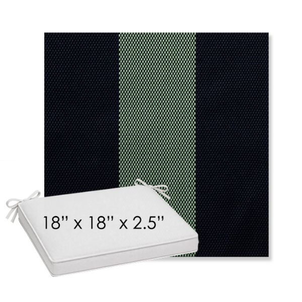 Picture of Rothko Mint Julep | Sunbrella® 18" x 18" x 2.5" Outdoor Dining Cushion
