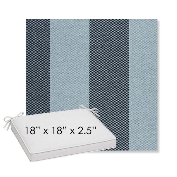 Picture of Rothko Oceanfront | Sunbrella® 18" x 18" x 2.5" Outdoor Dining Cushion