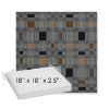 Picture of Rubix Vintage Denim | Sunbrella® 18" x 18" x 2.5" Outdoor Dining Cushion
