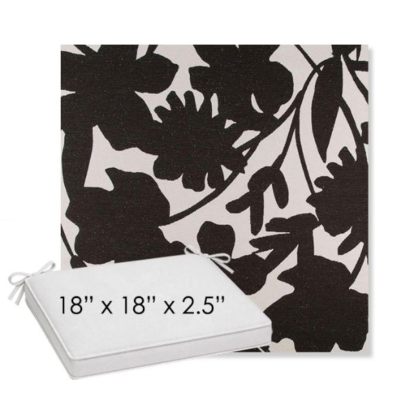 Picture of Sonny Flower Power | Sunbrella® 18" x 18" x 2.5" Outdoor Dining Cushion