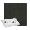Picture of Spectrum Carbon | Sunbrella® 18" x 18" x 2.5" Outdoor Dining Cushion