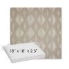 Picture of Spinner Diamond Pebble | Sunbrella® 18" x 18" x 2.5" Outdoor Dining Cushion