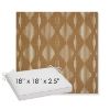 Picture of Spinner Diamond Teak | Sunbrella® 18" x 18" x 2.5" Outdoor Dining Cushion
