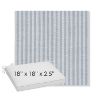 Picture of Tap Chambray | Sunbrella® 18" x 18" x 2.5" Outdoor Dining Cushion