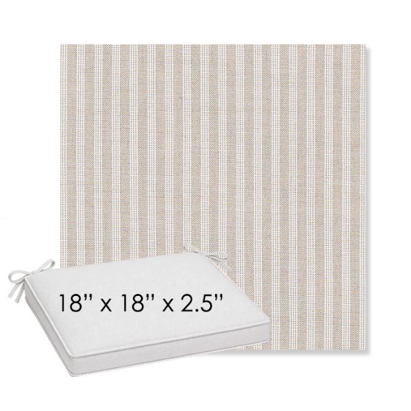 Picture of Tap Sand | Sunbrella® 18" x 18" x 2.5" Outdoor Dining Cushion