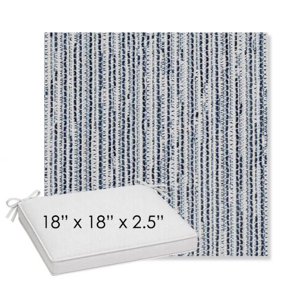 Picture of Tectonic Coastal | Sunbrella® 18" x 18" x 2.5" Outdoor Dining Cushion