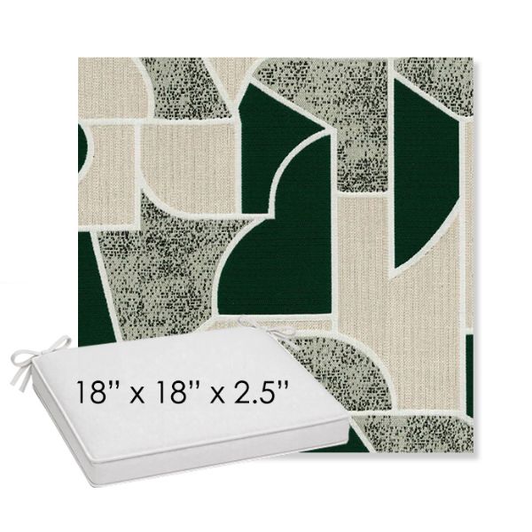 Picture of Territory Oxide | Sunbrella® 18" x 18" x 2.5" Outdoor Dining Cushion