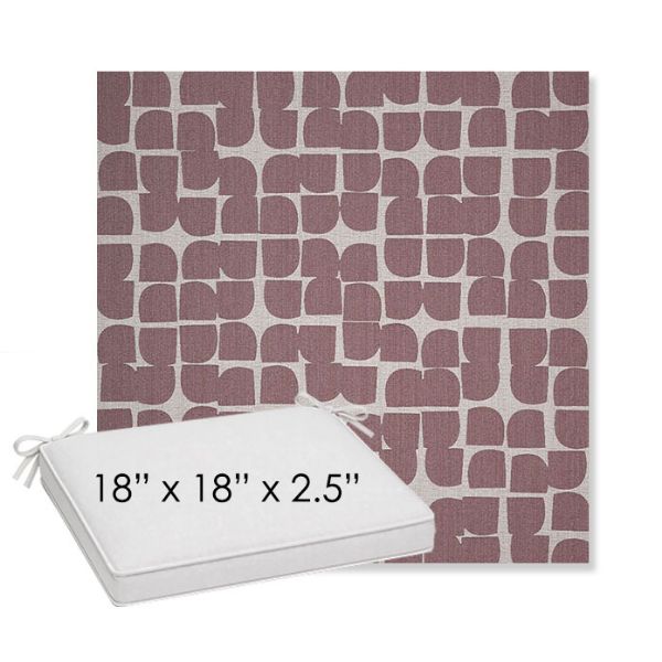 Picture of Toggle Aster | Sunbrella® 18" x 18" x 2.5" Outdoor Dining Cushion