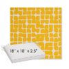 Picture of Toggle Lemon Drop | Sunbrella® 18" x 18" x 2.5" Outdoor Dining Cushion