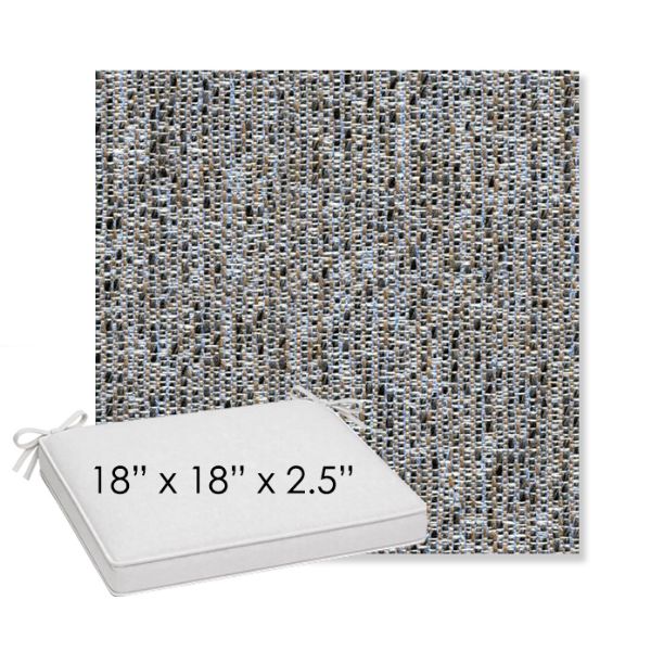 Picture of Tundra Atlantis | Sunbrella® 18" x 18" x 2.5" Outdoor Dining Cushion