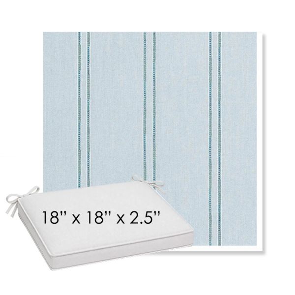 Picture of Wayward Sky | Sunbrella® 18" x 18" x 2.5" Outdoor Dining Cushion