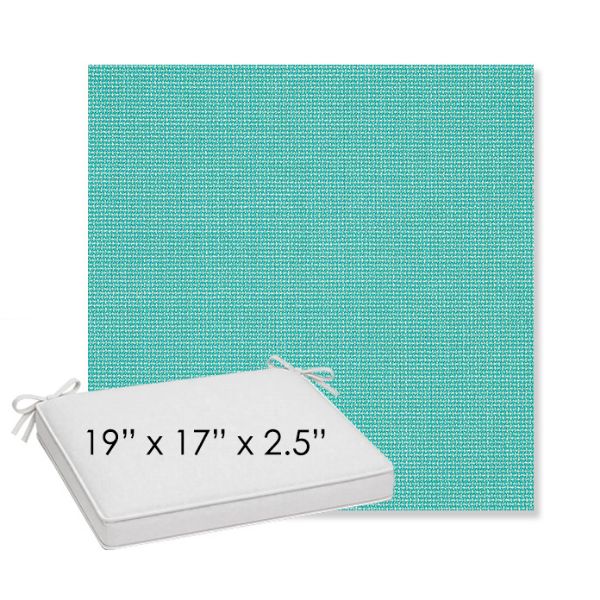 Picture of Bliss Breeze | Sunbrella® 19" x 17" x 3" Outdoor Dining Cushion
