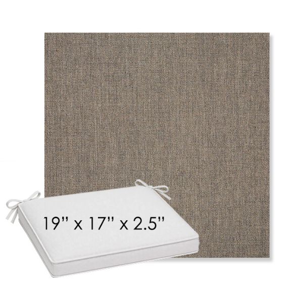 Picture of Cast Shale | Sunbrella® 19" x 17" x 3" Outdoor Dining Cushion