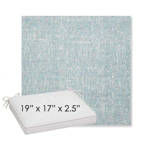 Picture of Chartres Opal | Sunbrella® 19" x 17" x 3" Outdoor Dining Cushion