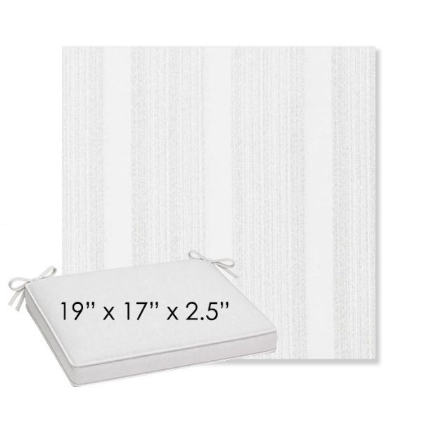 Picture of Compose Linen | Sunbrella® 19" x 17" x 3" Outdoor Dining Cushion