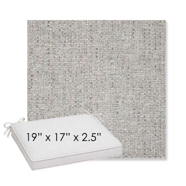 Picture of Dumont Dove | Sunbrella® 19" x 17" x 3" Outdoor Dining Cushion