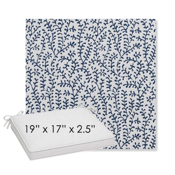 Picture of Eberly Peacock | Sunbrella® 19" x 17" x 3" Outdoor Dining Cushion